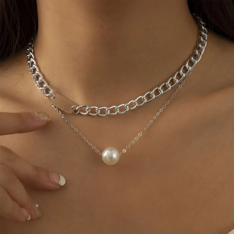 Vintage Twist Round Charm Layered Necklace Women's Jewelry Accessories for Girls Clothing Aesthetic Gifts  Pendant 2022
