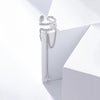 Vintage Water Drop Zircon Tassel Snake Shaped Ear Cuff Without Piercing Clip Earrings for Women Punk Chain Ear Clip Jewelry Gift