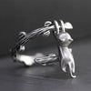 Vivid Cute Silver Color Kitty Cat Open Rings For Women Girls   Adjustable Men's Ring Gothic Animal Jewelry Gifts