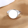 Women's  Geometric Open Rings Accessory Black/White Round Epoxy Glossy Disk Female Trendy Golden Ring Jewelry  Gifts