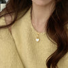 XIYANIKE Vintage Double Sided Heart Pendant Necklace For Women Girl Clavicle Chain Choker   Trendy Jewelry Gift Party