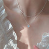 Y2K Crystal Butterfly Pendant Necklace Women Light   Egirl Punk Heart Grunge Clavicle Chain  Jewelry Party Gift 2023