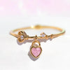 Y2K INS Style Cute Heart Zircon Ring For Women Girl Sweet Romantic Opening Adjustable Ring Wedding Party  Jewelry