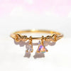 Y2K INS Style Cute Heart Zircon Ring For Women Girl Sweet Romantic Opening Adjustable Ring Wedding Party  Jewelry