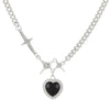Y2K Star Heart Pendant Necklace for Women Egirl Korean Vintage Cow Leather Sweater Chain Pentagram Long Necklace Jewelry
