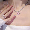 Y2K Star Zircon Pendant Necklace for Women   Sweet Cool Girl Punk Heart Clavicle Chain     Jewelry Party Gift