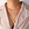 ZOSHI Bohemian Multi Layer Long Necklace for Women Imitation Pearl Choker Necklace Collars Statement Necklace Summer Jewelry
