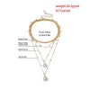 ZOSHI Bohemian Multi Layer Long Necklace for Women Imitation Pearl Choker Necklace Collars Statement Necklace Summer Jewelry