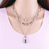 ZOSHI Bohemian Multi Layer Long Necklace for Women Imitation Pearl Choker Necklace Collars Statement Necklace Summer Jewelry