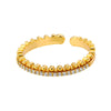 Zircon Crystal Rings for Women Stainless Steel Gold Plated Ring  Trend Couple Wedding Jewelry   anillos mujer