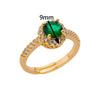 Zircon Crystal Rings for Women Stainless Steel Gold Plated Ring  Trend Couple Wedding Jewelry   anillos mujer