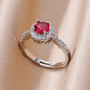 Zircon Crystal Rings for Women Stainless Steel Gold Plated Ring  Trend Couple Wedding Jewelry   anillos mujer