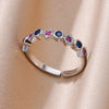 Zircon Flame Drop Rings For Women Gold Plated Stainless Steel Water Drop Adjustable Ring Femme Wedding Party Jewelry Gift Femme