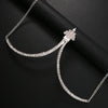Zircon Geometric Chest Chain Crystal for Women Sexy Body Jewelry Rhinestone Chest Bracket Bras Chain Necklace Bikini Accessories