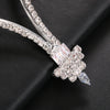 Zircon Geometric Chest Chain Crystal for Women Sexy Body Jewelry Rhinestone Chest Bracket Bras Chain Necklace Bikini Accessories
