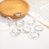 Silver-Tone Open Rings, Copper, Assorted Heart, Leaf, Infinity and Twisted Band Designs