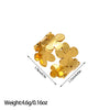 Open Ring, Gold-Tone Stainless Steel, Leaf, Flower, Snake and Geometric Designs, 40 Style Options