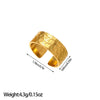 Open Ring, Gold-Tone Stainless Steel, Leaf, Flower, Snake and Geometric Designs, 40 Style Options
