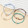 4-Piece Braided Bracelet Set, Adjustable Multicolor Bands with Mountain-Inspired Designs - Product view 2
