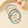 4-Piece Braided Bracelet Set, Adjustable Multicolor Bands with Mountain-Inspired Designs - Product view 3