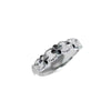 Four-Leaf Clover Open Ring, Alloy, Gold- or Silver-Tone, Adjustable