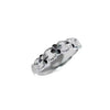 Four-Leaf Clover Open Ring, Alloy, Gold- or Silver-Tone, Adjustable