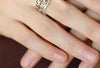 Filigree Ring for Women, Silver-Tone Wide Open Band with Floral Cutout Pattern