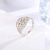 Two-Tone Zircon Ring for Women, Zinc Alloy Cross Design with Sparkling Accents, Sizes 6-12 - Alloy two-tone ring / No. 6 / Alloy two-tone ring / No. 7 / Alloy two-tone ring / No. 8 / Alloy two-tone ring / No. 9 / Alloy two-tone ring / No. 10 / Alloy two-tone ring / No. 11 / Alloy two-tone ring / No. 12