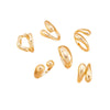 Geometric Ring Set for Women, Smooth Alloy Bands and Knuckle Ring Designs in Gold or Silver Tone - Product view 5