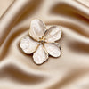 Flower Enamel Brooch, Floral Lapel Pin - Product view 2