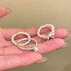 Faux Pearl Stacking Rings, Beaded and Bow Designs, Individual Styles or 3-Piece Set
