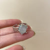 Silver-Tone Open Rings for Women, Assorted Floral, Leaf, Heart, Textured and Layered Band Designs
