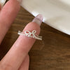 Silver-Tone Open Rings for Women, Assorted Floral, Leaf, Heart, Textured and Layered Band Designs