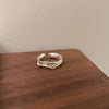Silver-Tone Open Rings for Women, Assorted Floral, Leaf, Heart, Textured and Layered Band Designs