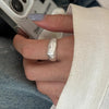 Silver-Tone Open Rings for Women, Assorted Floral, Leaf, Heart, Textured and Layered Band Designs