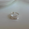 Silver-Tone Open Rings for Women, Assorted Floral, Leaf, Heart, Textured and Layered Band Designs