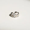 Silver-Tone Open Rings for Women, Assorted Floral, Leaf, Heart, Textured and Layered Band Designs