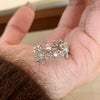 Silver-Tone Open Rings for Women, Assorted Floral, Leaf, Heart, Textured and Layered Band Designs