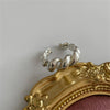 Silver-Tone Open Rings for Women, Assorted Floral, Leaf, Heart, Textured and Layered Band Designs
