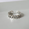Silver-Tone Open Rings for Women, Assorted Floral, Leaf, Heart, Textured and Layered Band Designs