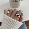 Silver-Tone Open Rings for Women, Assorted Floral, Leaf, Heart, Textured and Layered Band Designs