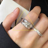 Silver-Tone Open Rings for Women, Assorted Floral, Leaf, Heart, Textured and Layered Band Designs