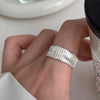 Silver-Tone Open Rings for Women, Assorted Floral, Leaf, Heart, Textured and Layered Band Designs