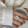 Silver-Tone Open Rings for Women, Assorted Floral, Leaf, Heart, Textured and Layered Band Designs