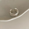 Silver-Tone Open Rings for Women, Assorted Floral, Leaf, Heart, Textured and Layered Band Designs