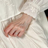 Silver-Tone Open Rings for Women, Assorted Floral, Leaf, Heart, Textured and Layered Band Designs