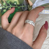 Silver-Tone Open Rings for Women, Assorted Floral, Leaf, Heart, Textured and Layered Band Designs