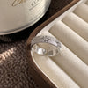 Silver-Tone Open Rings for Women, Assorted Floral, Leaf, Heart, Textured and Layered Band Designs