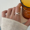 Silver-Tone Open Rings for Women, Assorted Floral, Leaf, Heart, Textured and Layered Band Designs