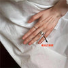 Silver-Tone Open Rings for Women, Assorted Floral, Leaf, Heart, Textured and Layered Band Designs